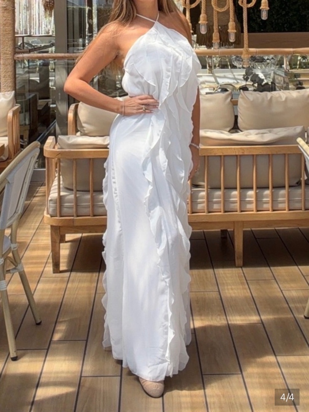 Pearl Whisper Ruffle Dress - Picture 4 of 4